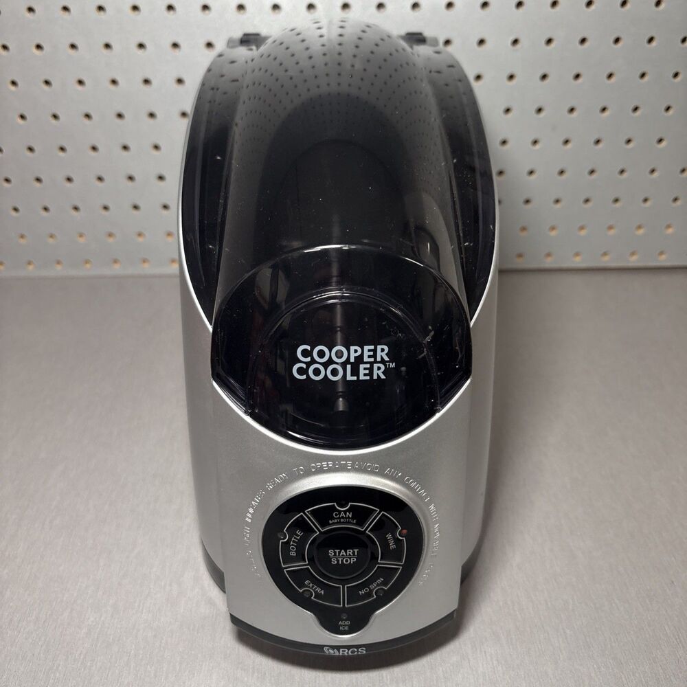 Cooper Cooler HC-02 Rapid Beverage Chiller Unit Missing Power Cord Tested Works